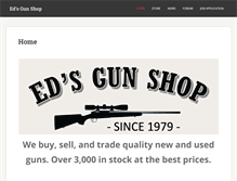 Tablet Screenshot of edsgunshop.com